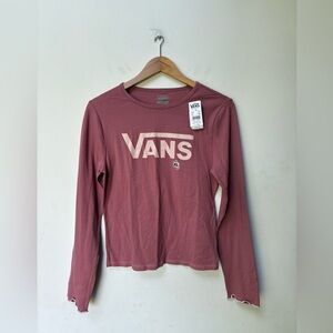 Vans Long Sleeve Logo Tee NWT